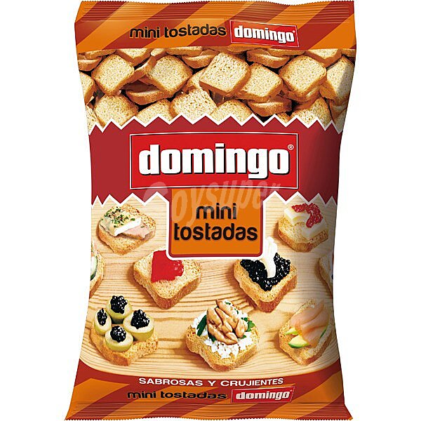 Mini tostadas sabrosas y crujientes bolsa 280 g