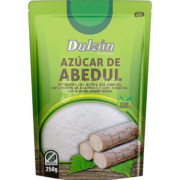 Azúcar de abedul Sin Gluten canarias