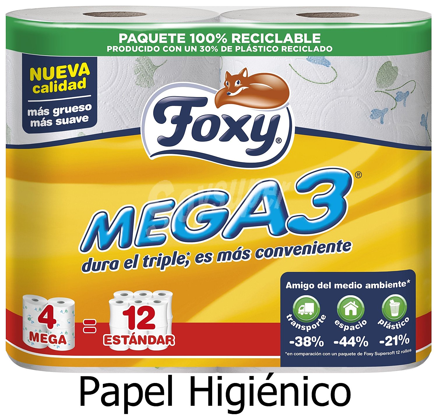 Mega3 papel higiénico