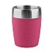 Vaso termo de acero inoxidable con recubrimiento de silicona color rosa fucsia, 0,2 litros, tefal.