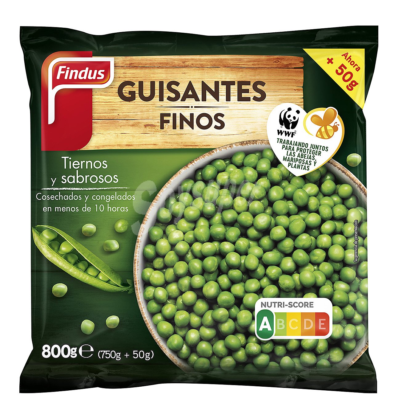 Guisantes findus finos congelados