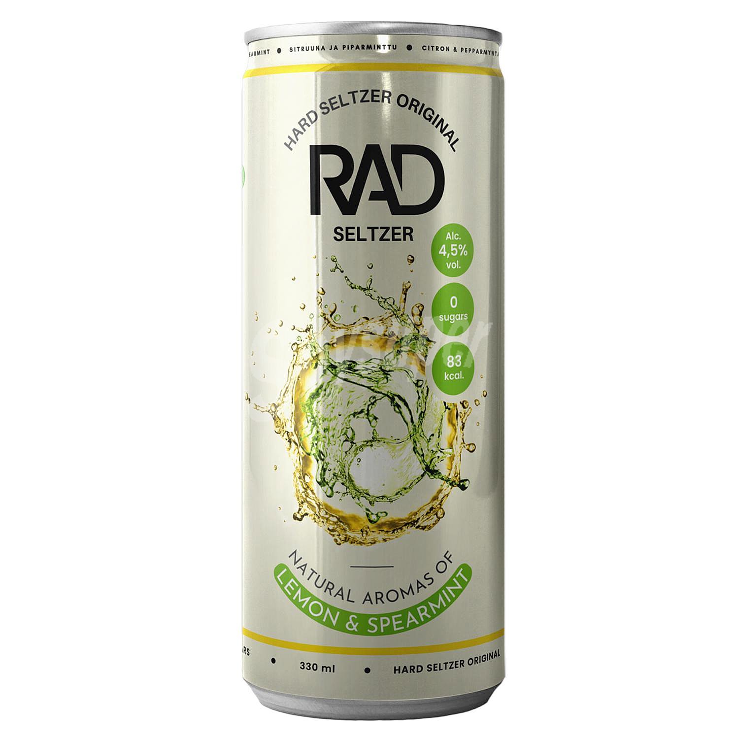 Hard Seltzer de limón y hierbabuena sin gluten