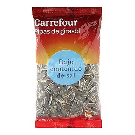 Pipas de girasol contenido bajo de sal Carrefour