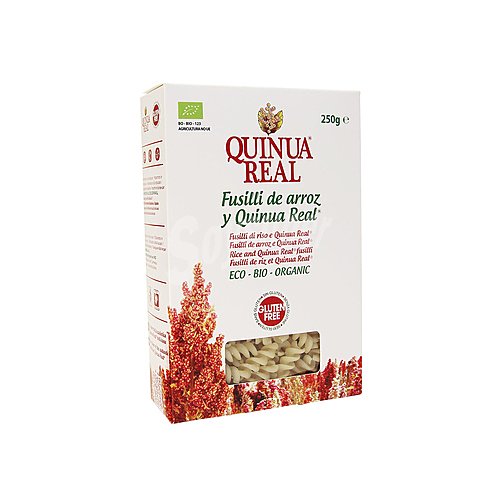 Quinua real Fusilli de arroz con quinoa ecológico y sin gluten quinua real