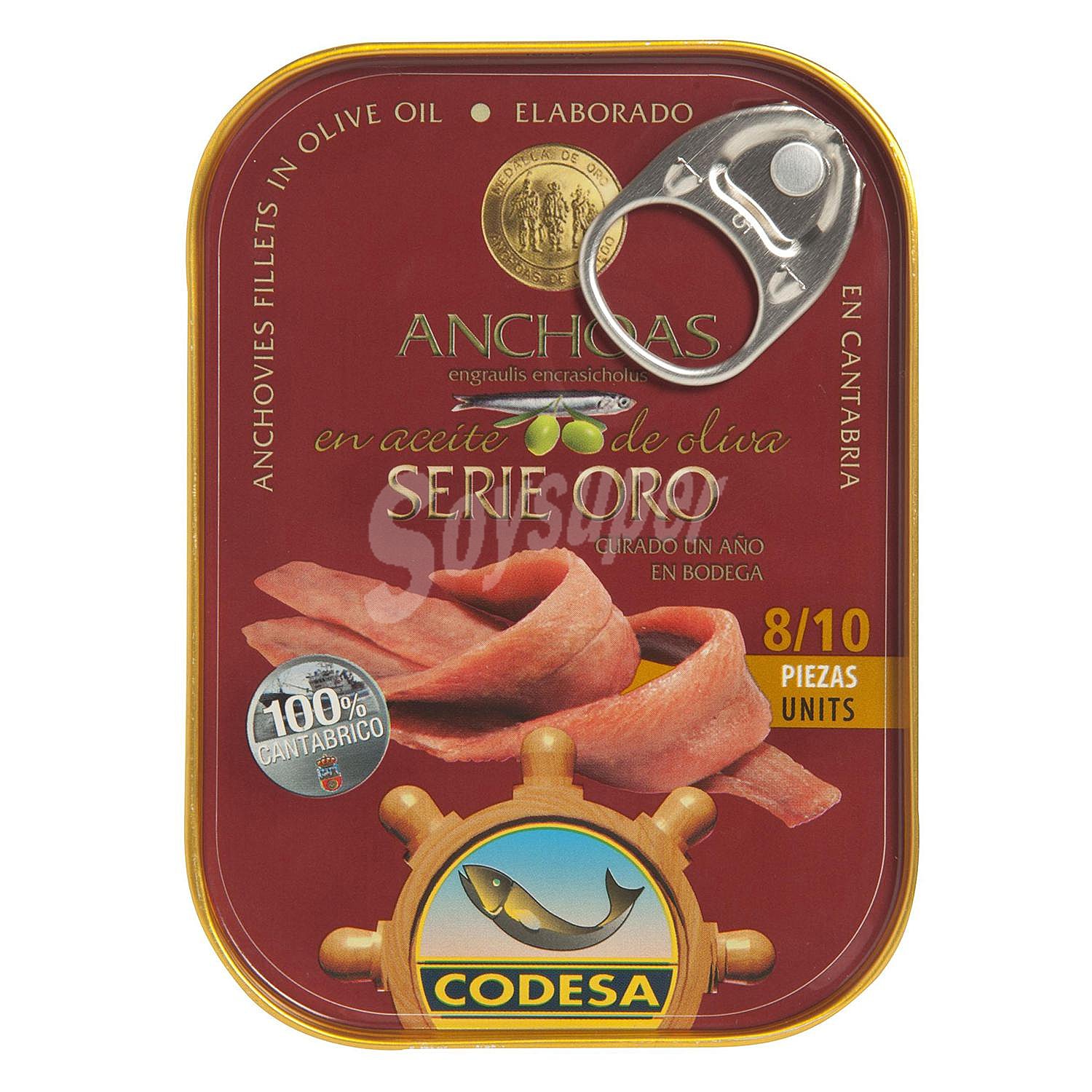 Anchoas en aceite de oliva Codesa