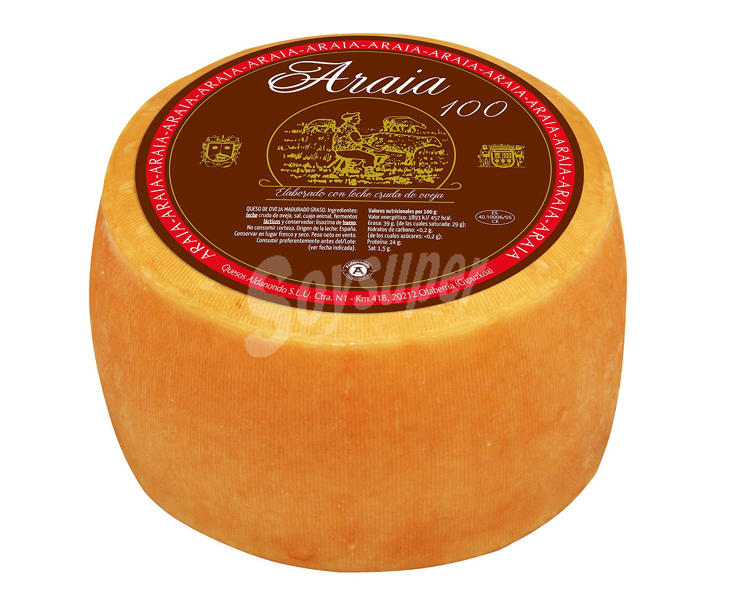 Queso de oveja madurado graso araia 100