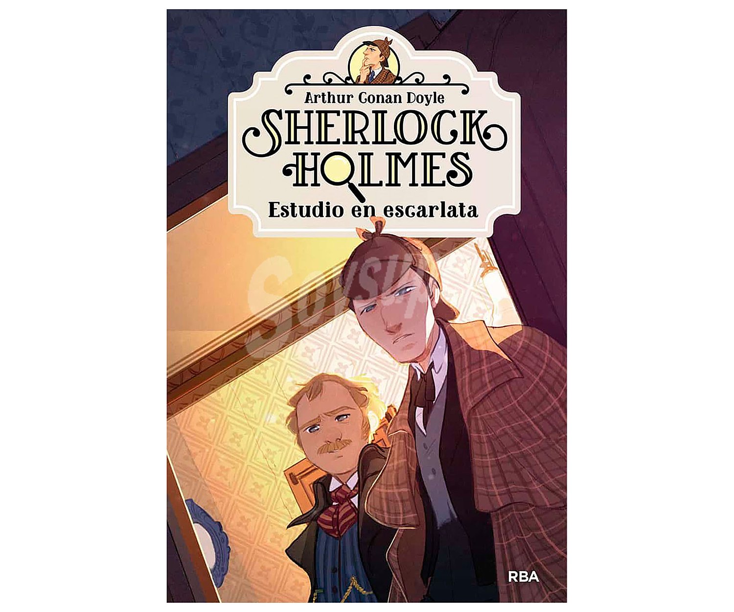 Sherlock Holmes 1, Estudio en escarlata, arthur conan, SIR doyle. Género: infantil, misterio. Editorial rba.