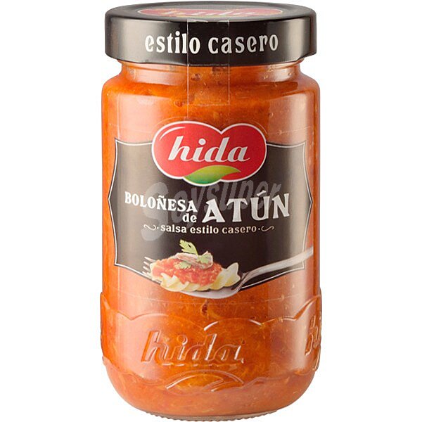 Salsa boloñesa de atún estilo casero