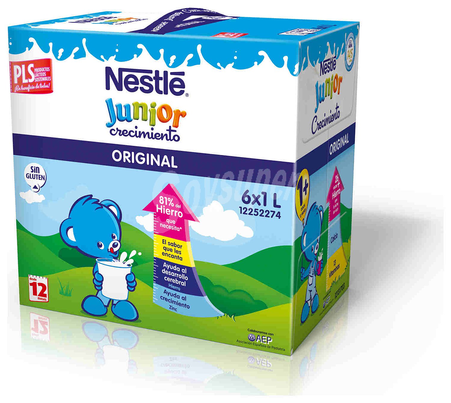 Leche Crecimiento Nestlé Junior 1+ (pack )