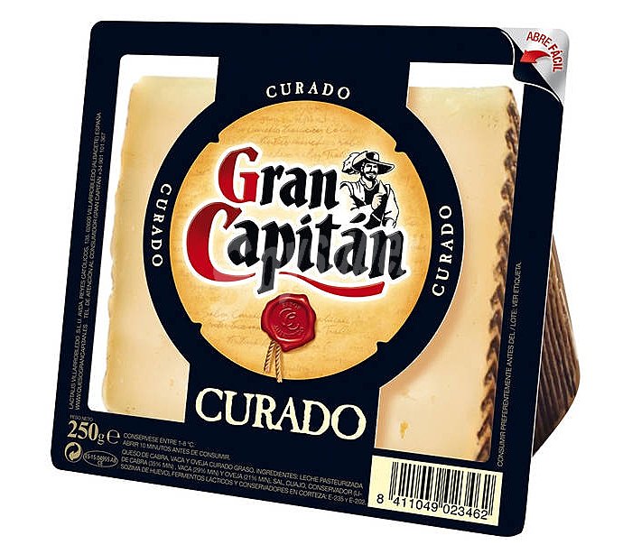 Queso curado cuña