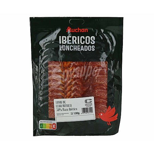 Producto alcampo Lomo de cebo ibérico (50% raza ibérica), cortado en lonchas producto alcampo