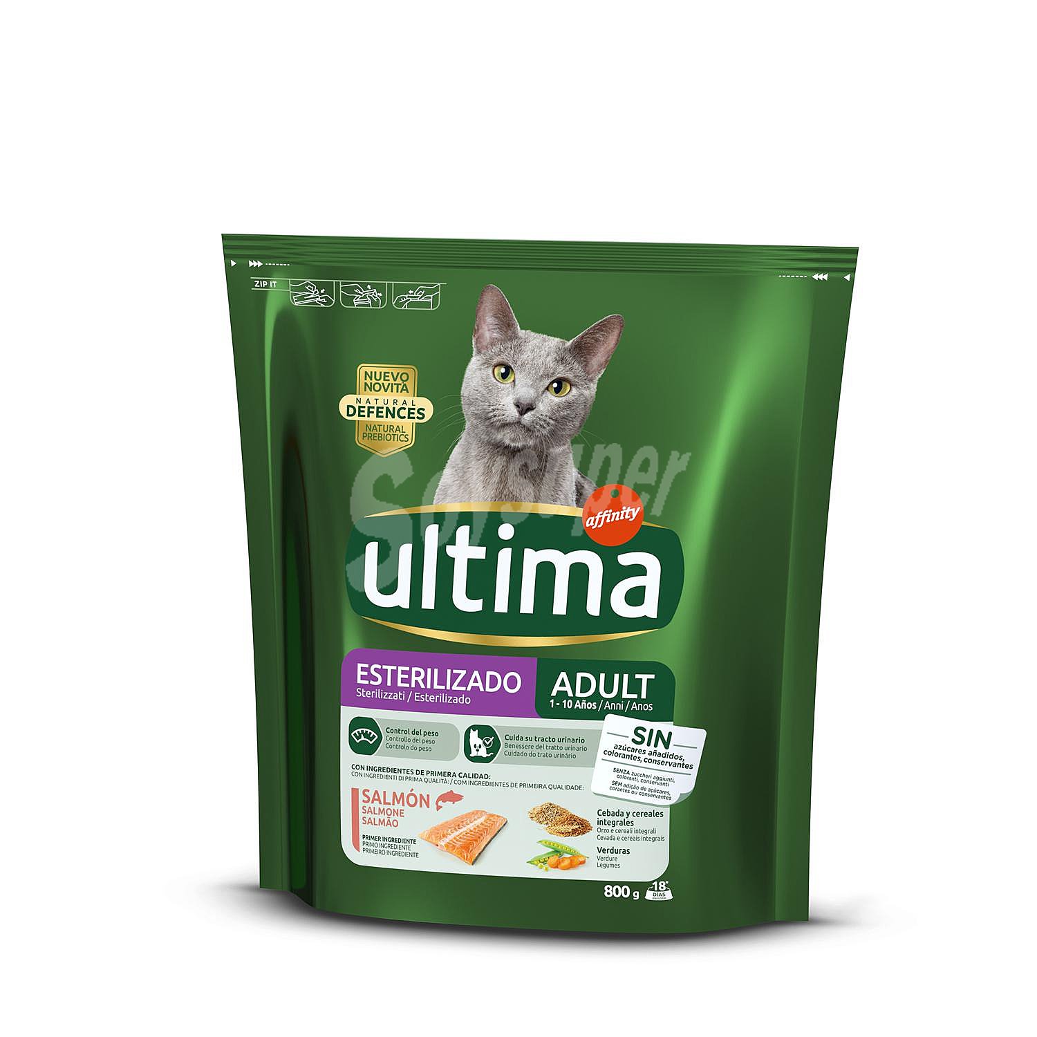 Esterilizado Adult pienso para gatos adultos esterilizados con salmón