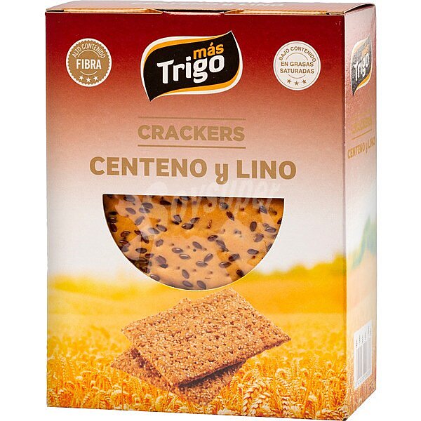 Crackers de centeno y lino