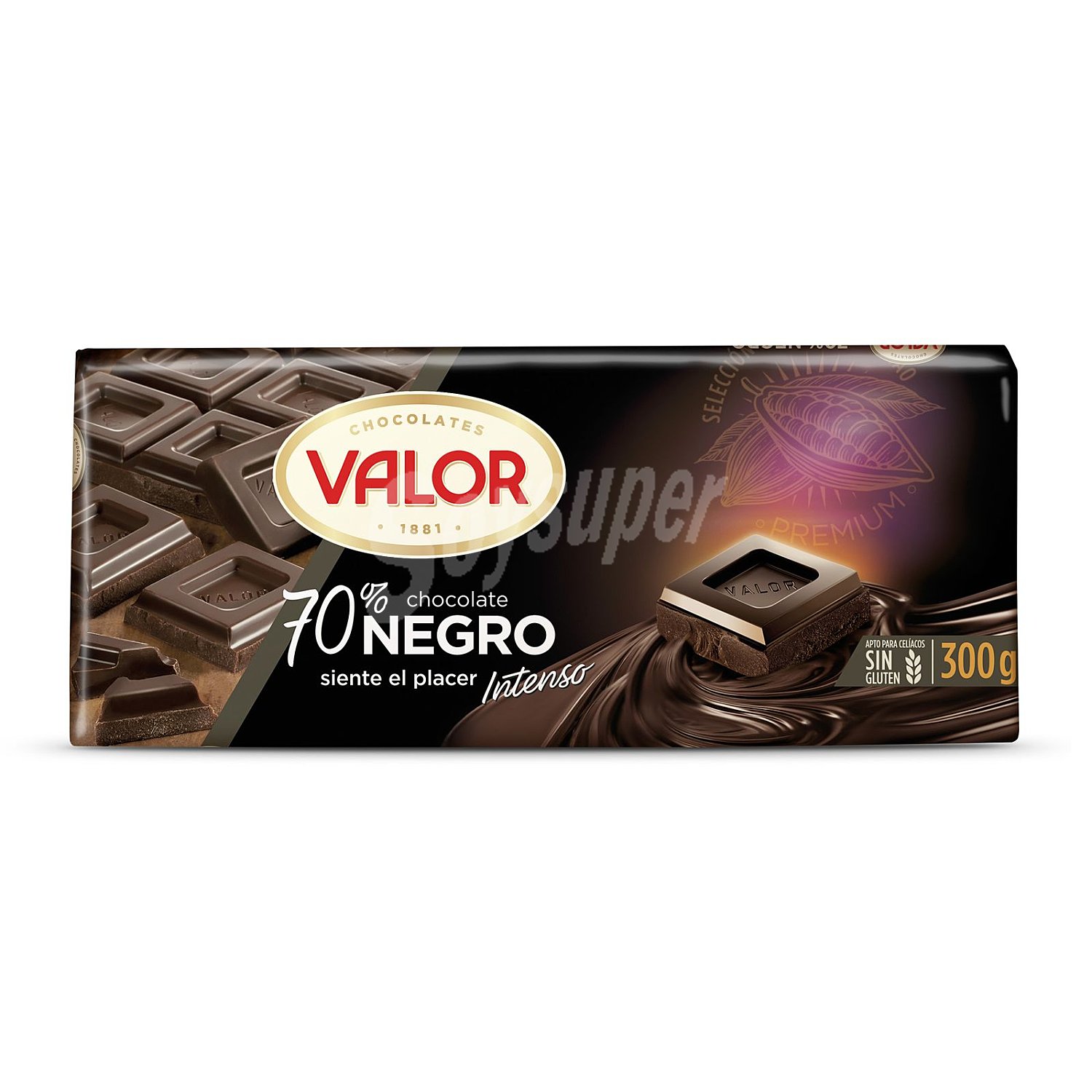 Chocolate negro 70% cacao especial valor