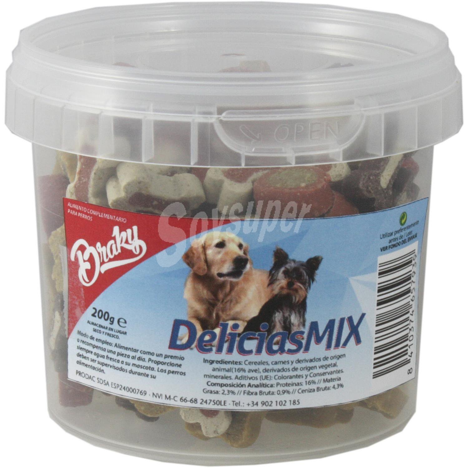 Braky Delicias Mix Alimento Complementario para Perros