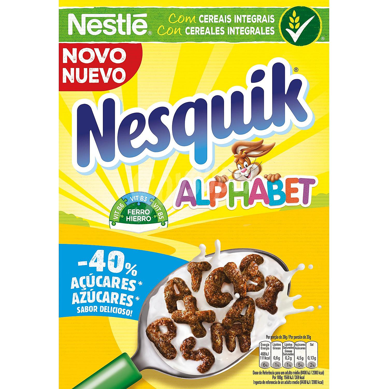 Cereales integrales Alphabet