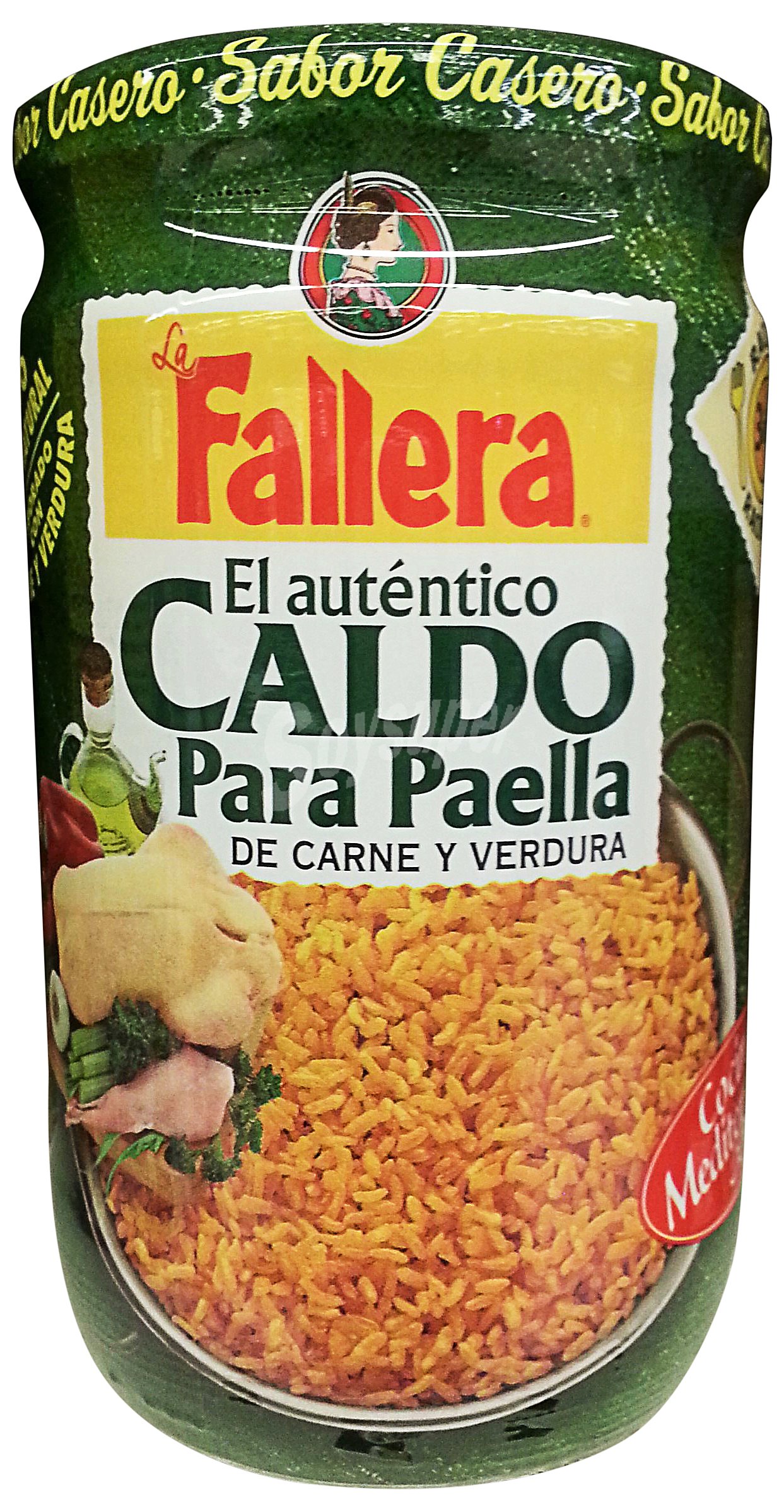 Caldo de carne para paella LA fallera brik de 600 milils