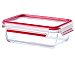 Recipiente hermético de vidrio rectangular, , clip&close tefal