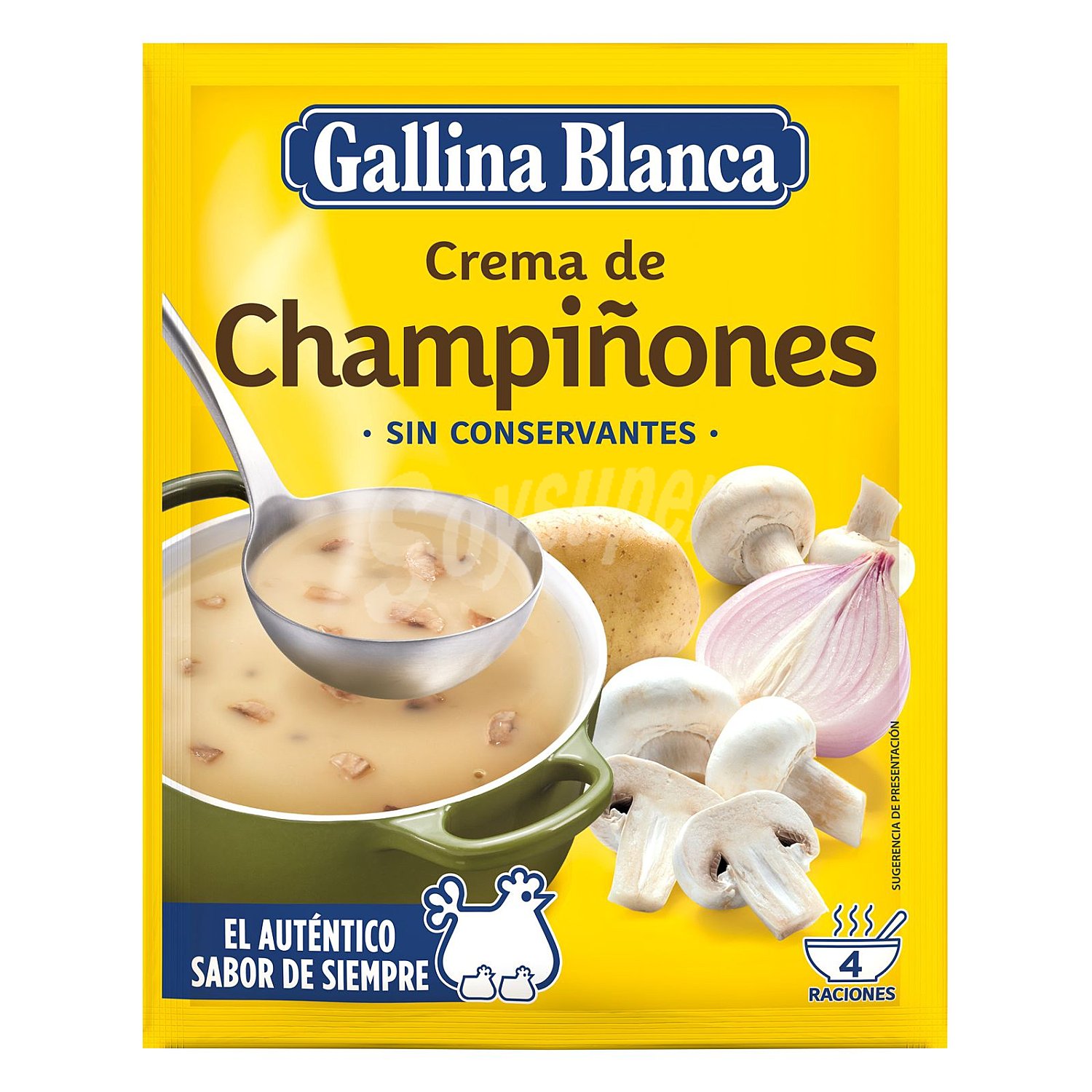 Crema de champiñónes gallina blanca