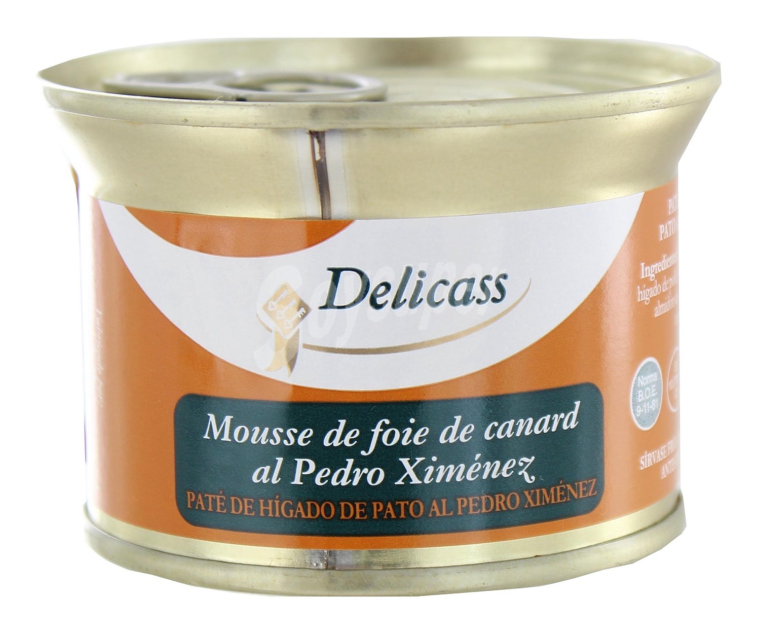 Delicass Mousse de foie de hígado de pato al Pedro Ximenez delicass