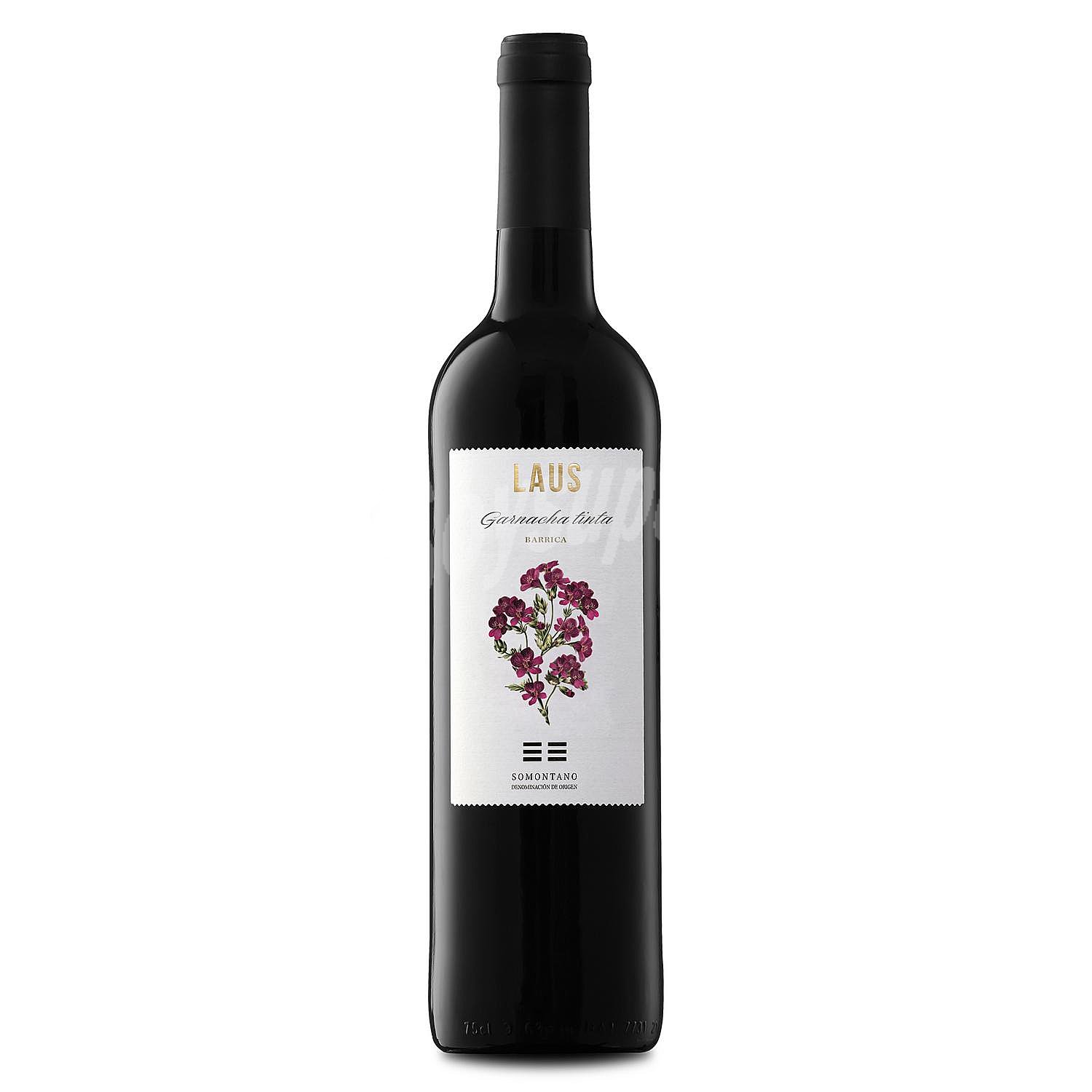 Vino tinto barrica con denominación de origen Somontano