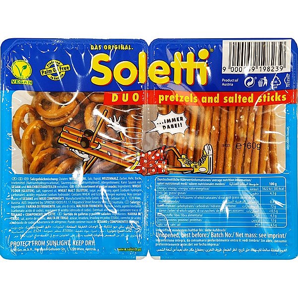 Palitos y pretzels salados