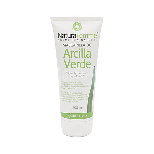 Naturafemme Mascarilla de arcilla verde para pieles con tendencia acnéica naturafemme