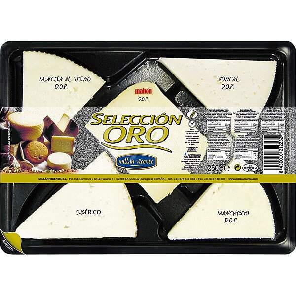 Selección Oro tabla de quesos envase 250 g