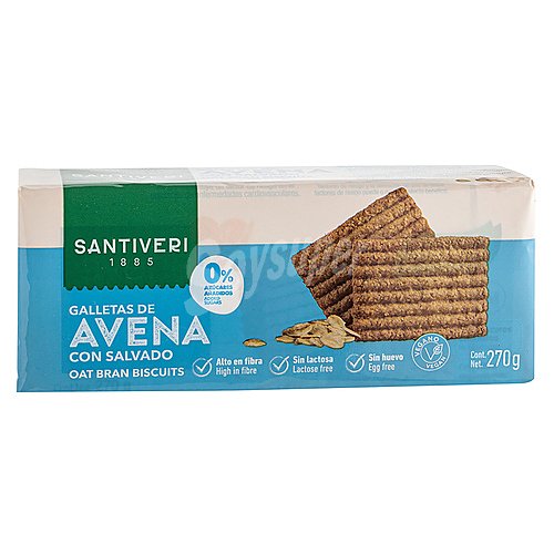 Santiveri Galletas de avena con salvado santiveri