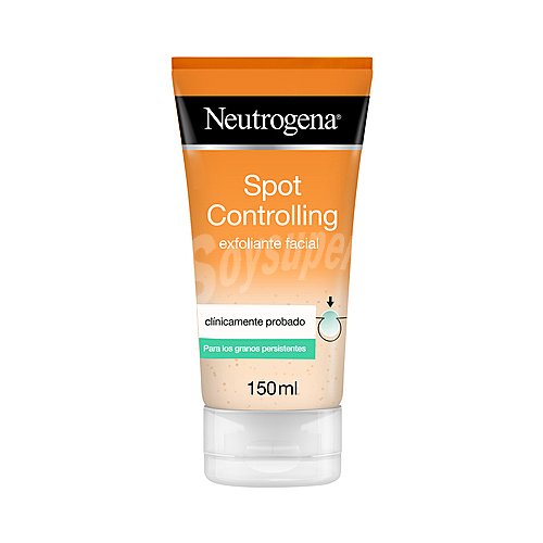 Neutrógena Gel exfoliante facial, para granos persistentes neutrogena Spot controlling