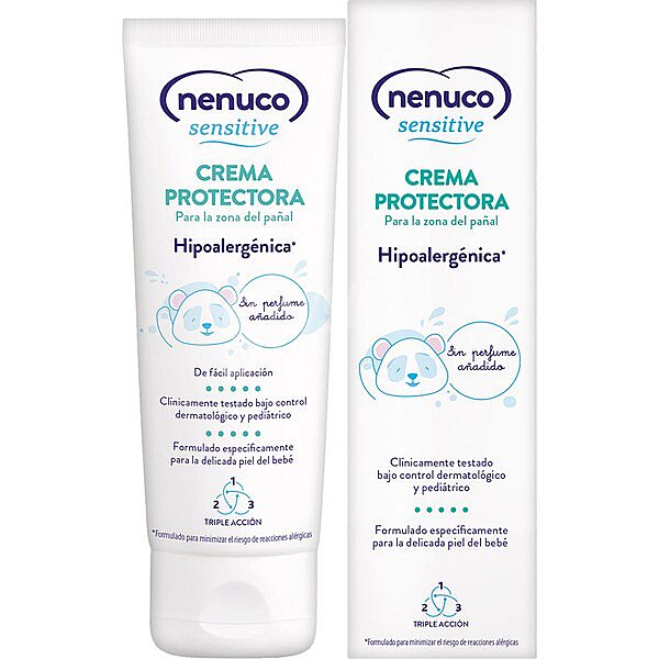 Sensitive crema protectora hipoalergénica para la zona del pañal tubo 100 ml