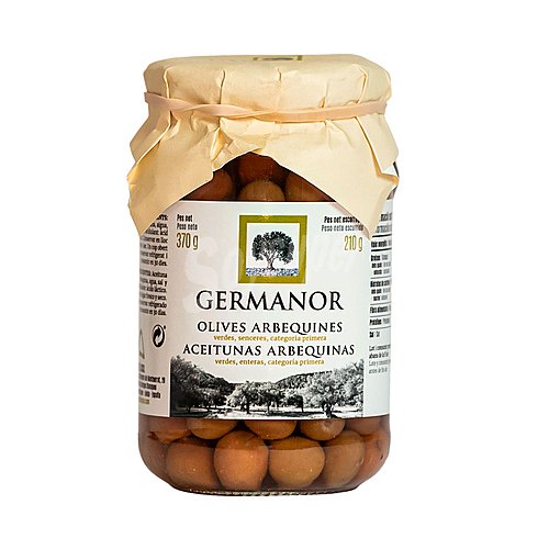 Germanor Aceituna Arbequina germanor Tarro de Cristal