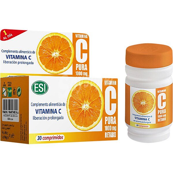 Vitamina C pura Retard de liberación prolongada 1000mg