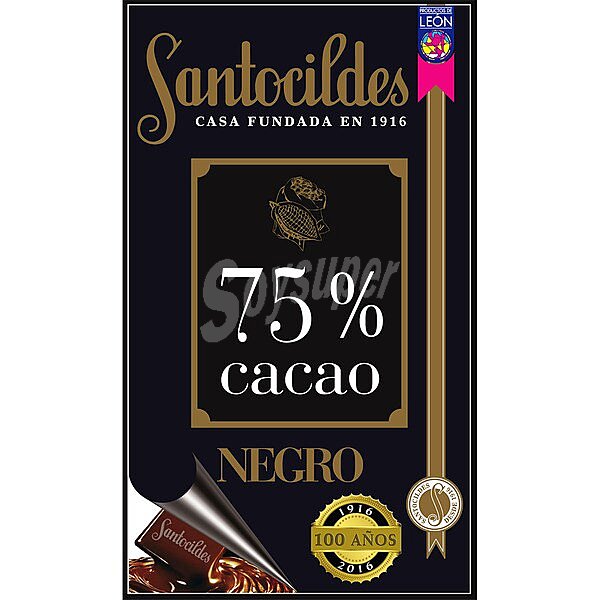 Chocolate negro 75% cacao