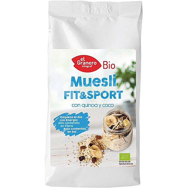 Bio Fit&Sport muesli con quinoa y coco ecológico envase 500 g