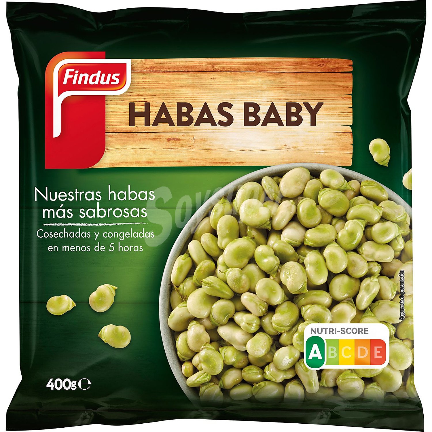 Habas baby tienras, seleccionadas y congeladas en pocas horas findus