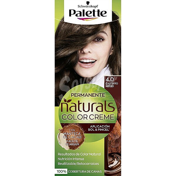 Naturals Color Creme coloración permanente nº 4.0 castaño medio