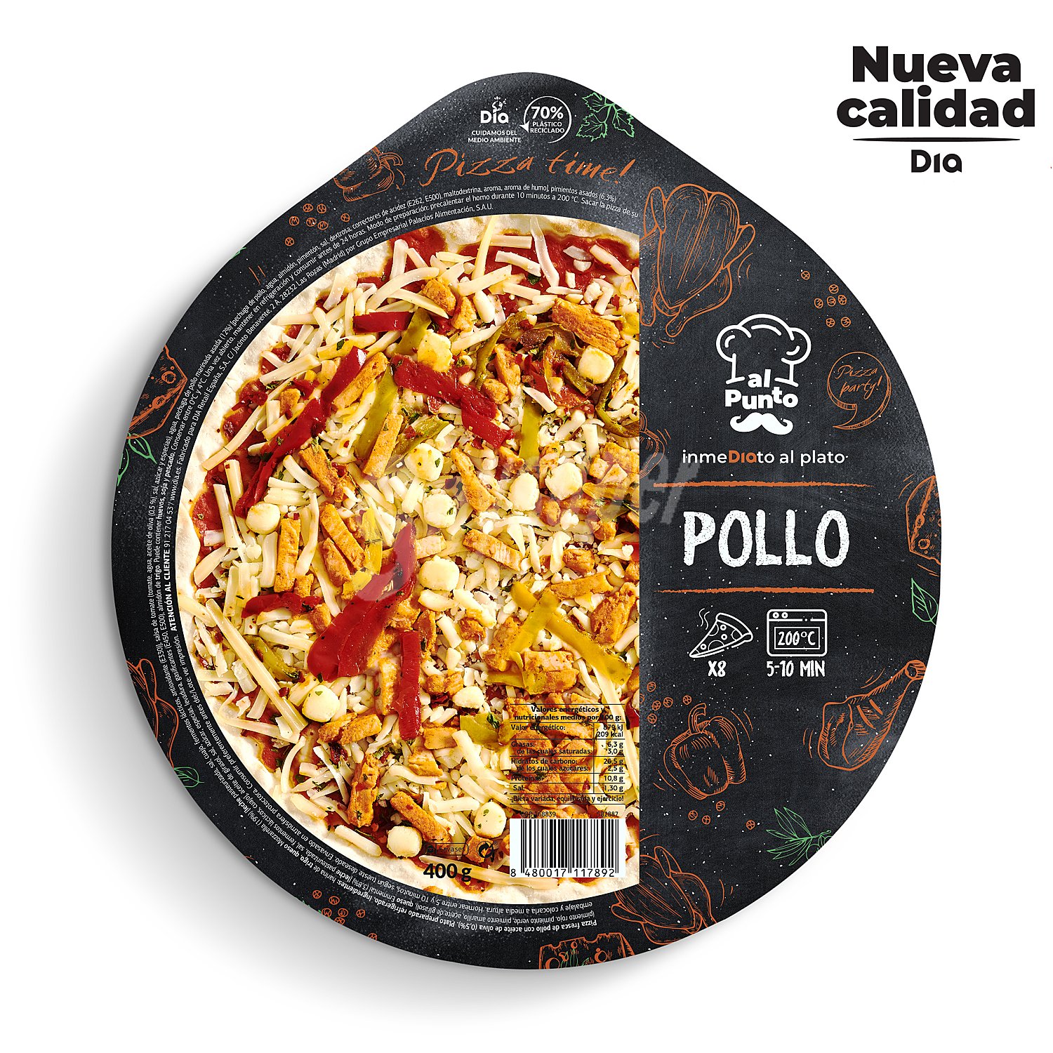 Pizza pollo Al Punto