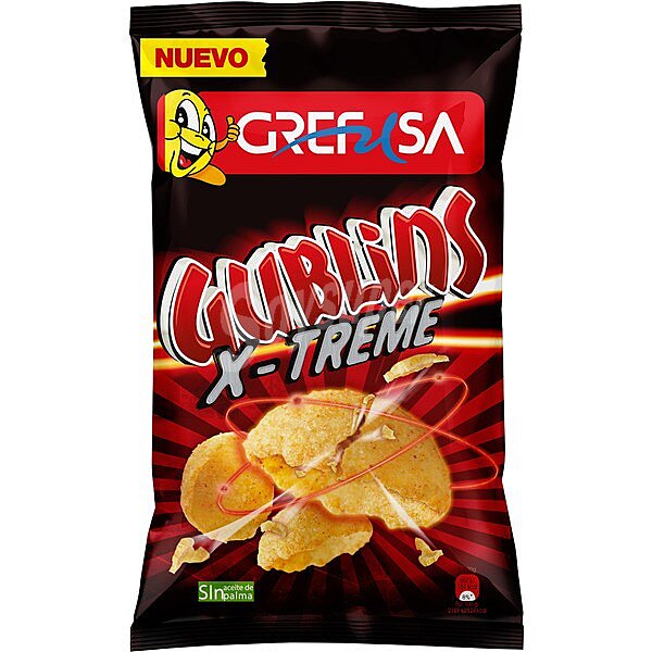 Gublins X-treme snacks de maíz