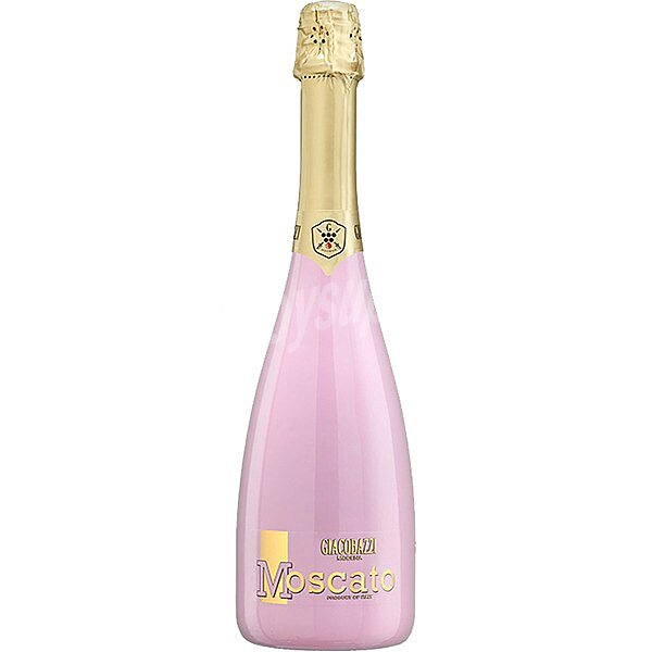 Vino rosado moscato espumante de Italia