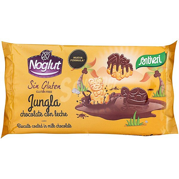 Galletas de chocolate con leche, sin gluten santiveri