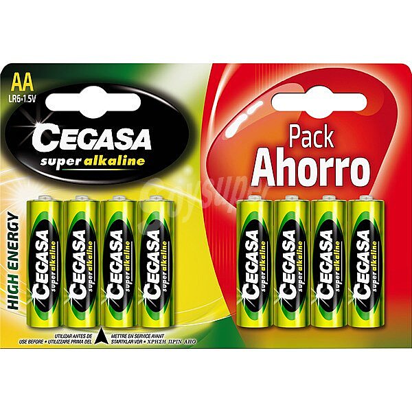 Pila super alcalina AA (LR6) 1,5v pack ahorro