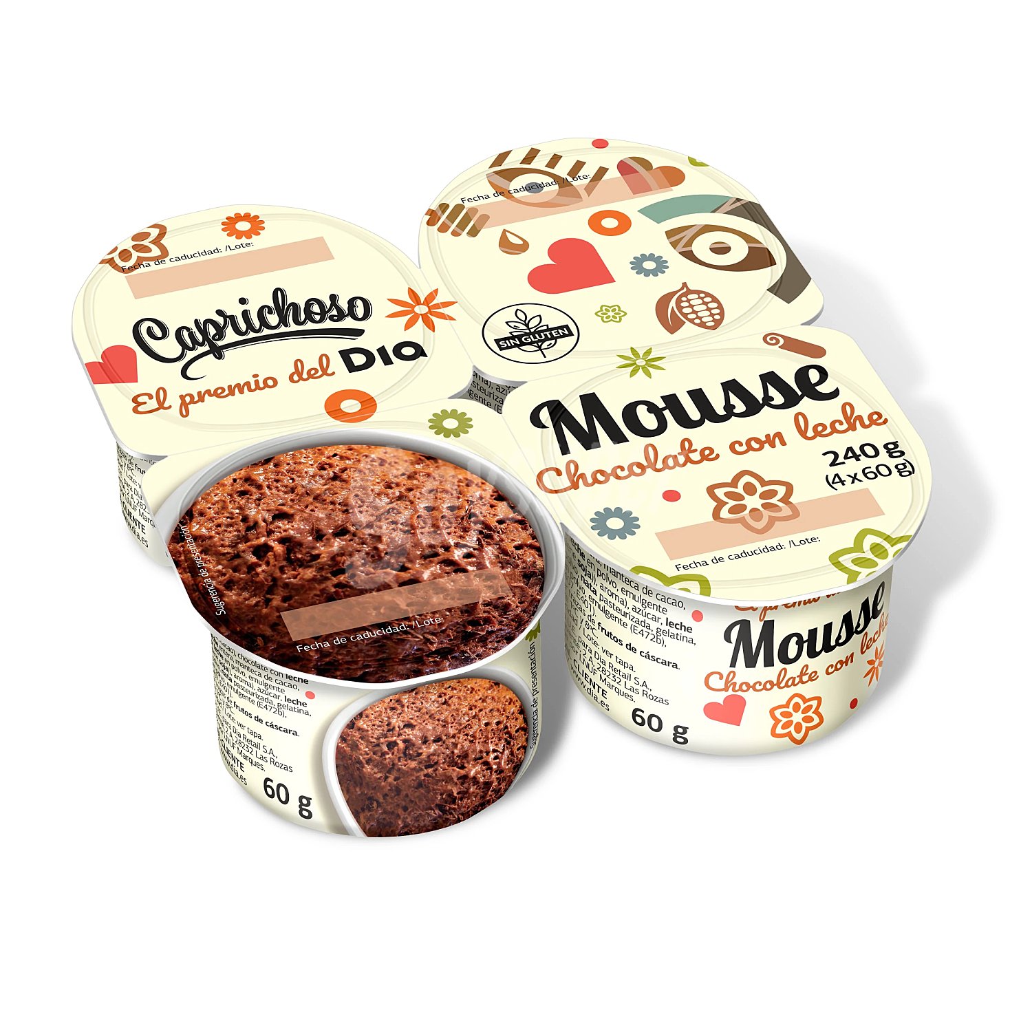 Mousse de chocolate con leche Caprichoso