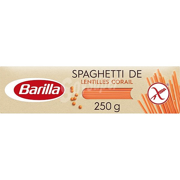 Spaguetti de lenteja roja gluten