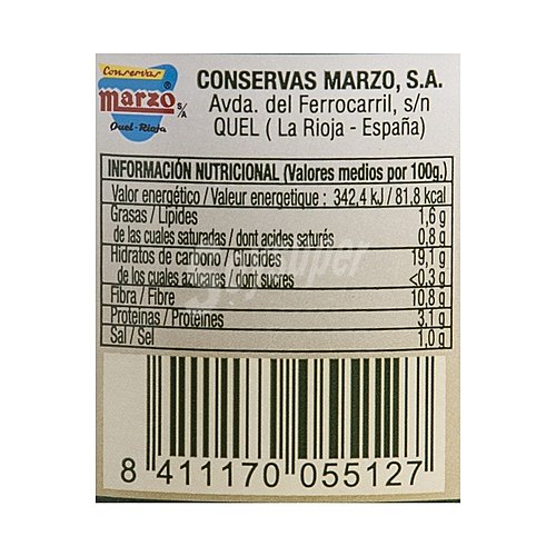 Marzo Alubia cocida blanca marzo