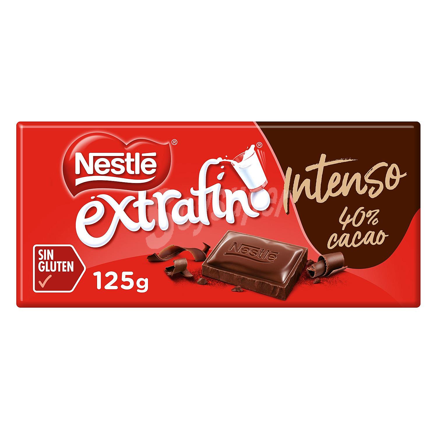 Chocolate con leche intenso extrafino Nestlé sin gluten