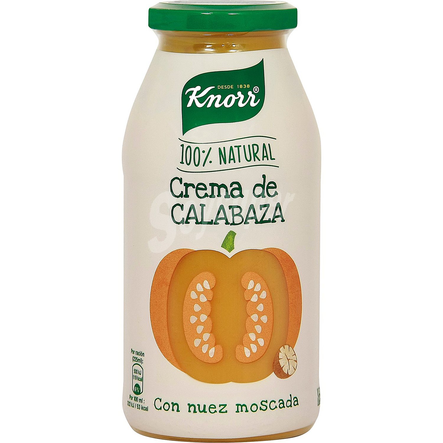 Crema de calabaza 100 % natural