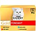 Comida húmeda de pollo,buey, atún y salmón para gato adulto Purina Gourmet Gold Fondant