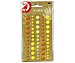 Pack de 60 stickers adhesivos de color dorado alcampo