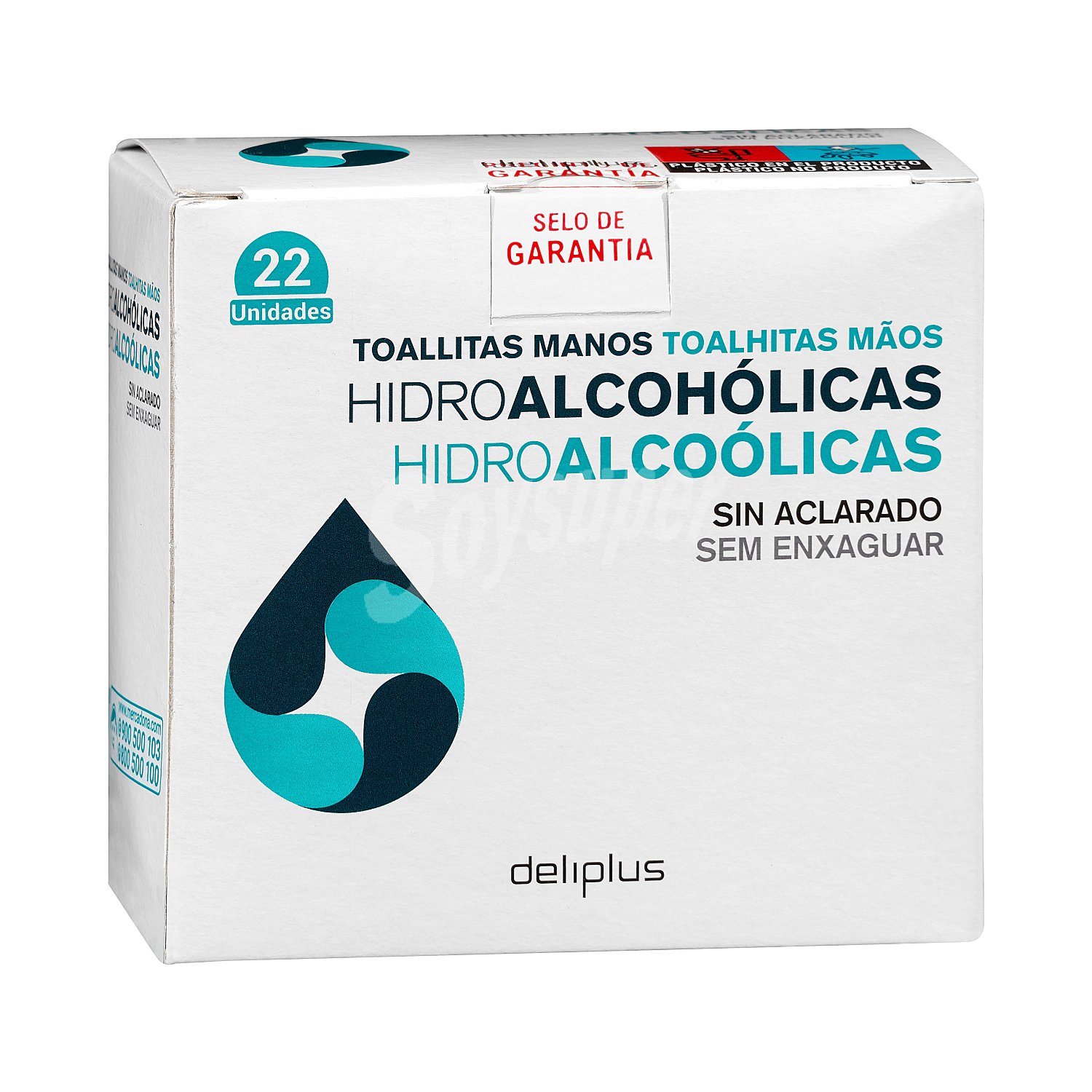 Toallitas hidroalcohólicas monodosis (75 % alcohol)